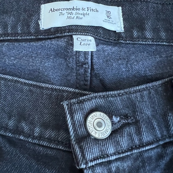 Abercrombie & Fitch Black Curve Move Jeans size 10r/30 - Picture 3 of 4